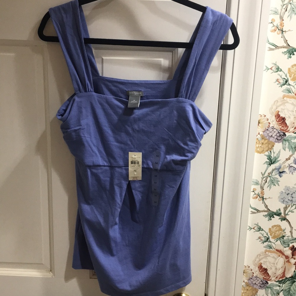 Ann Taylor NWT Cornflower Blue Empire Waisted Blouse